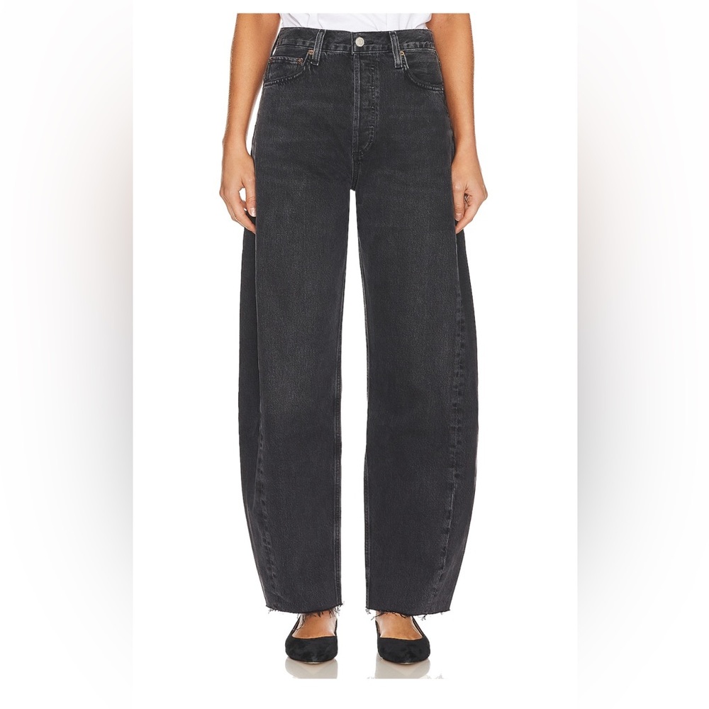 Agolde Charcoal Wide Leg Jeans size 28